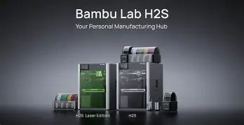 Bambu Lab H2S 3D Printer First Look: Unboxing and Impressions